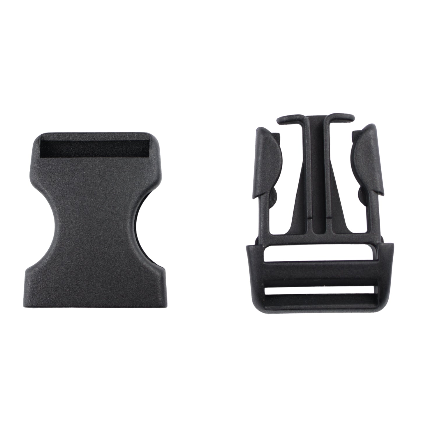 Plastic buckle - 20x46 mm black 1 pc.