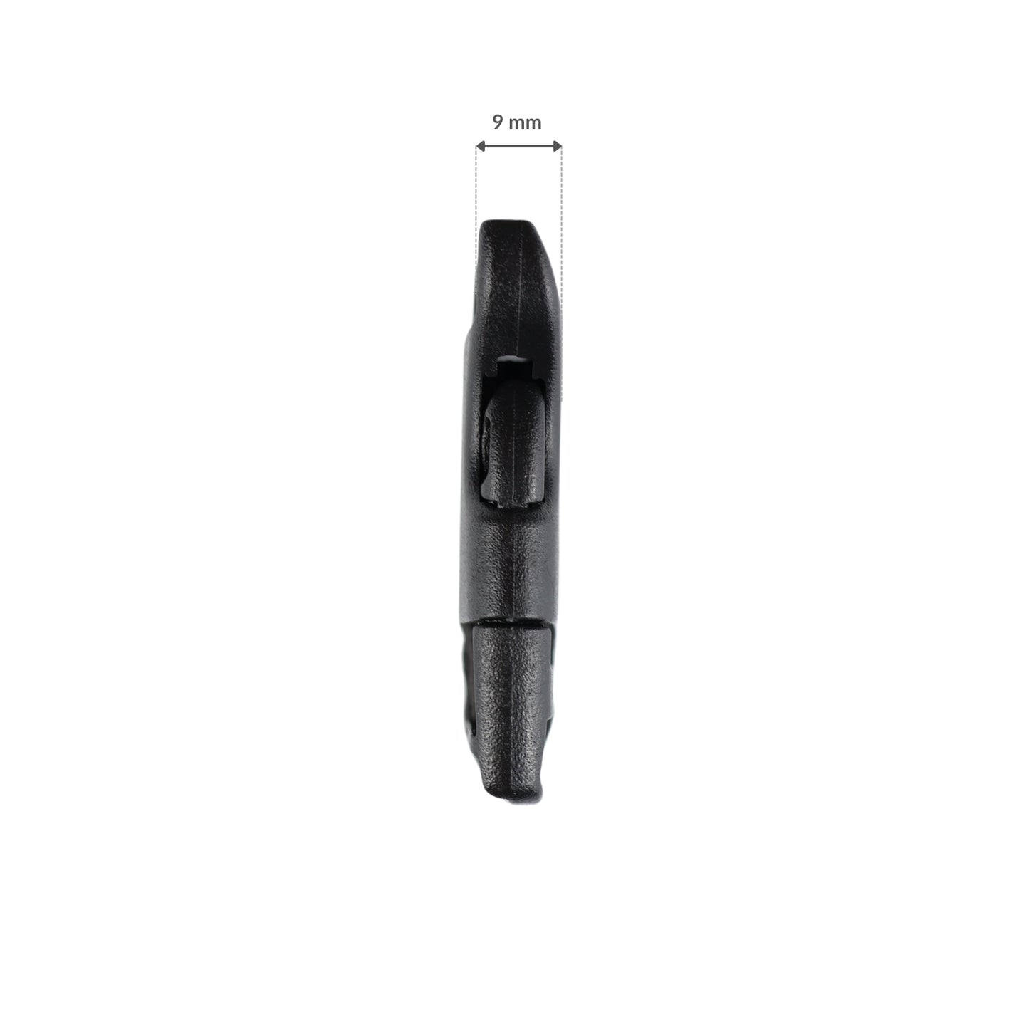 Plastic buckle - 20x51 mm black 1 pc.