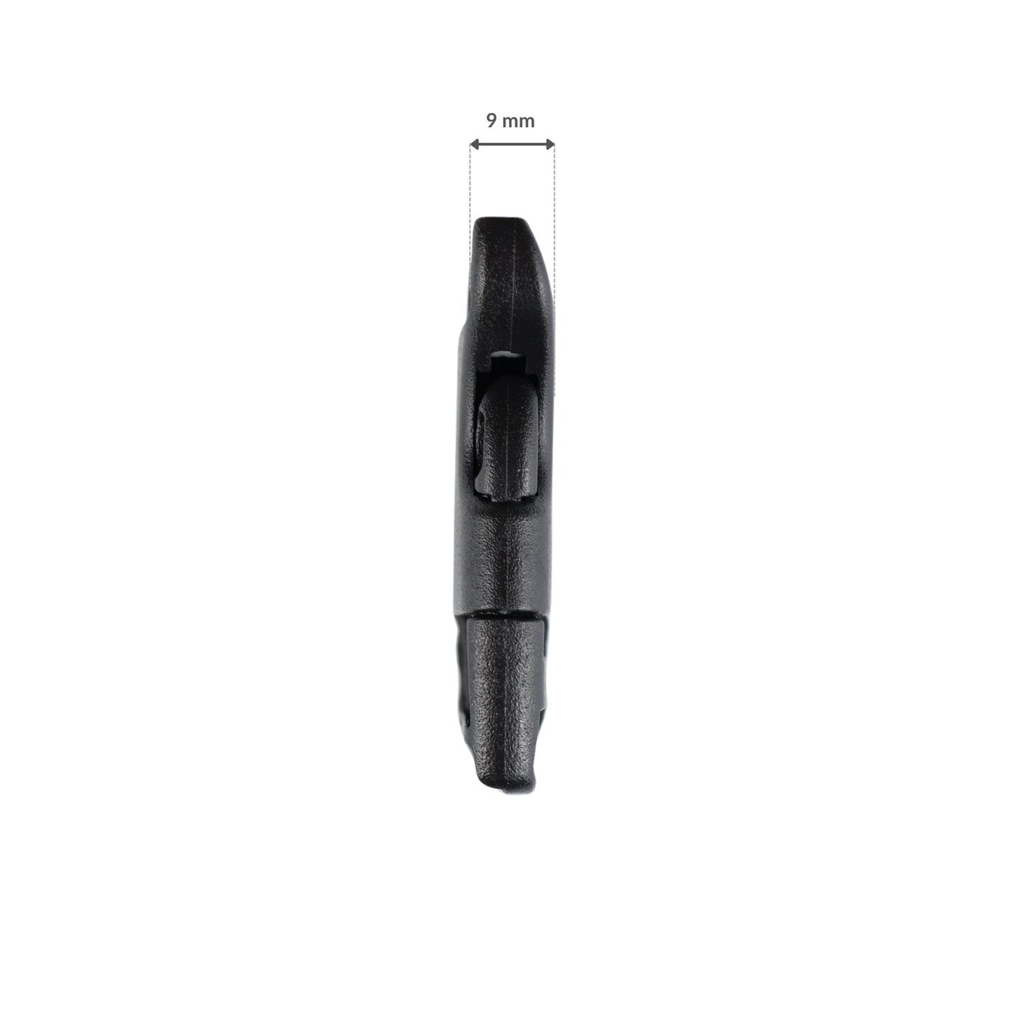 Klamra plastikowa - 20x51 mm czarna 1 szt.