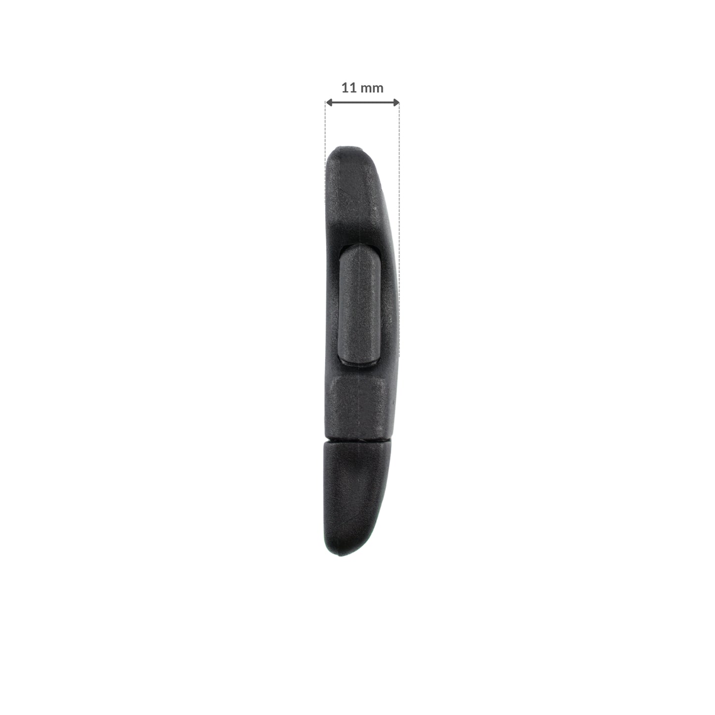 Plastic side release buckle - 25x60 mm black 1 pc.