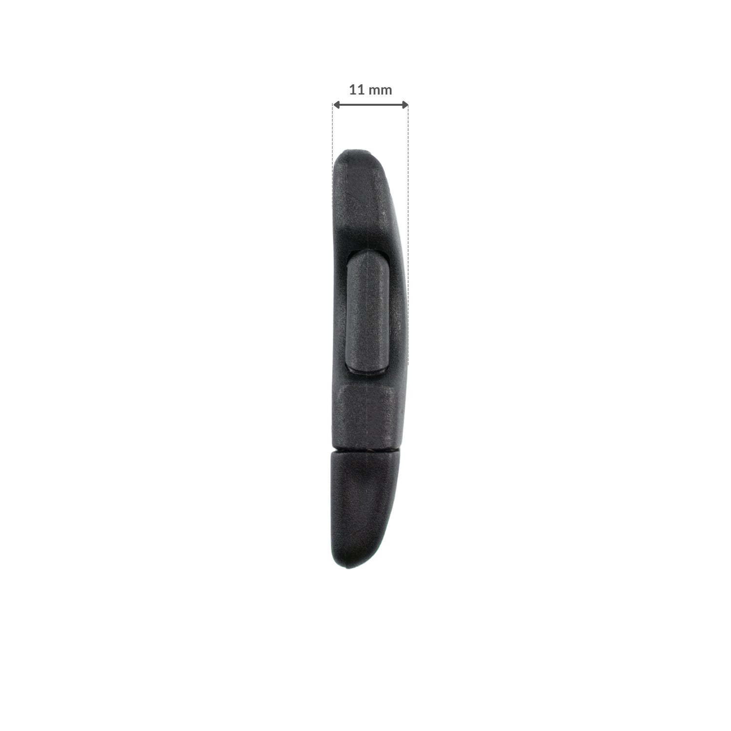 Plastic side release buckle - 25x60 mm black 1 pc.