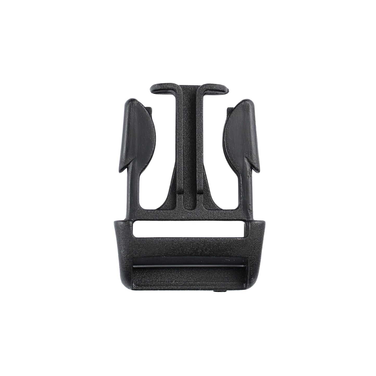 Plastic side release buckle - 25x60 mm black 1 pc.
