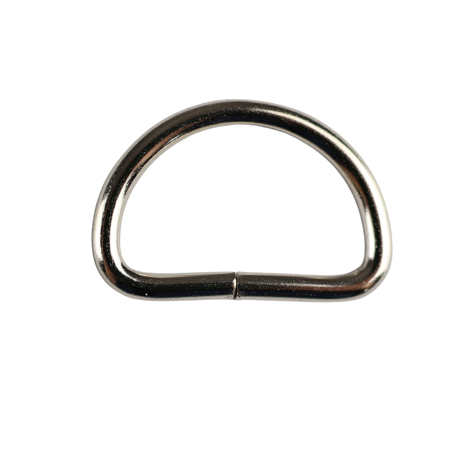 Metal D-ring - 20/12/2,5 mm nickel 1 pc.