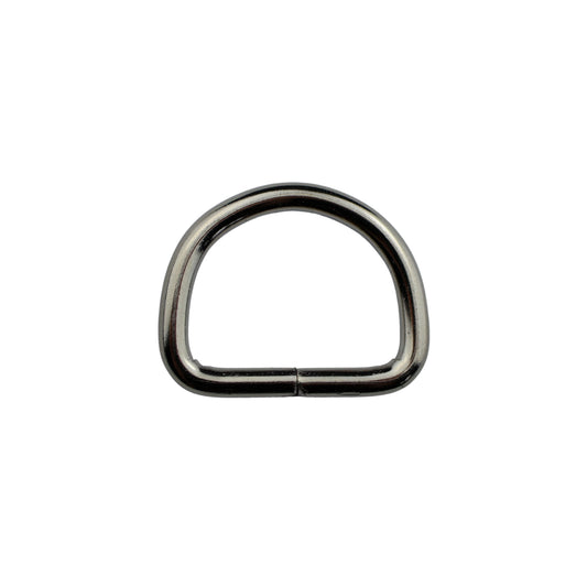 Półkole metalowe - 20/15/3 mm nikiel 1 szt.