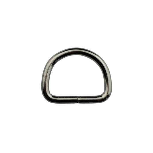 Półkole metalowe - 20/15/3 mm nikiel 1 szt.