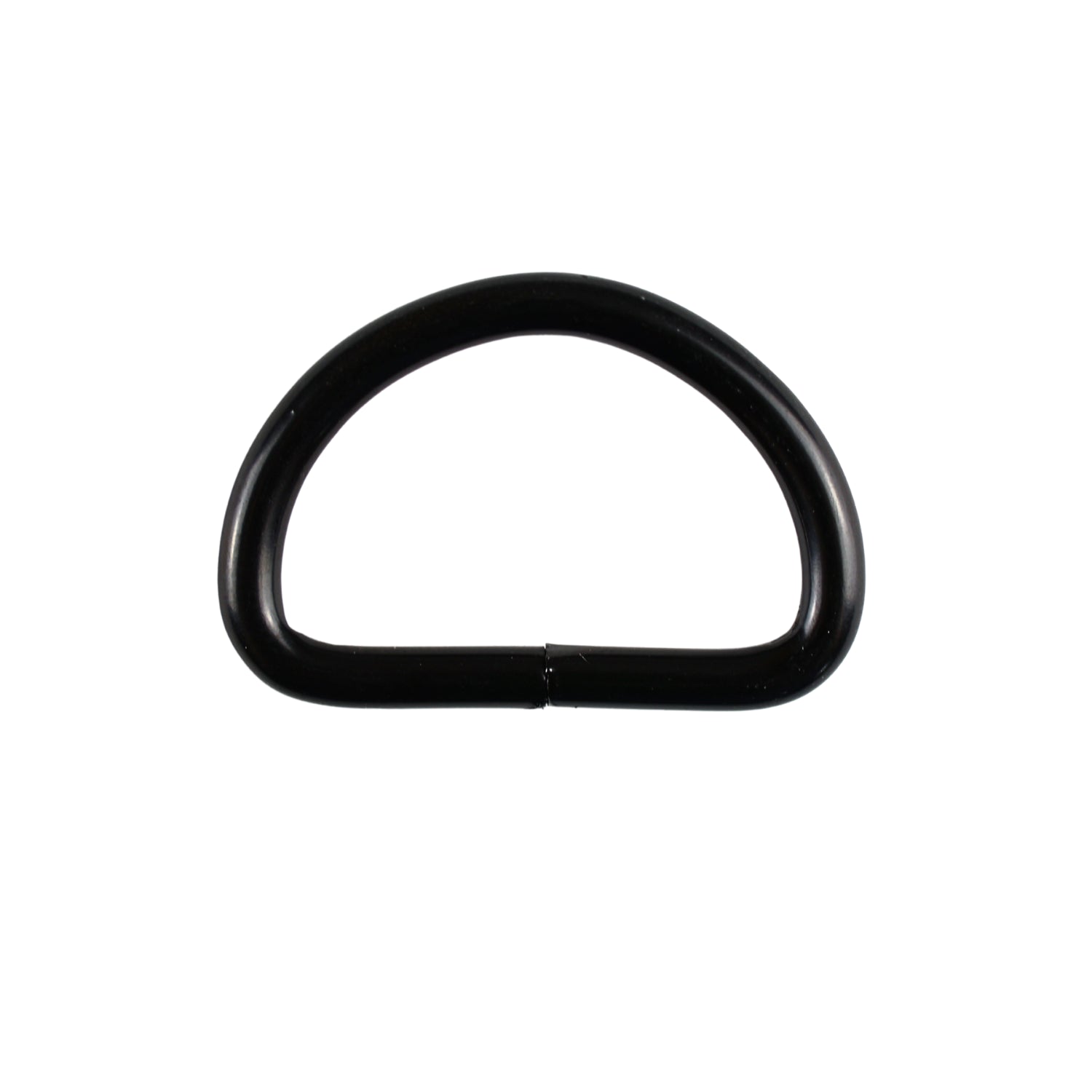 Metal D-ring - 20/12/2,5 mm matte black 1 pc.