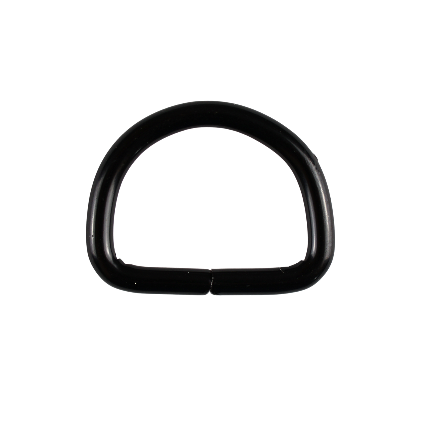 Półkole metalowe - 20/15/3 mm czarny mat 1 szt.