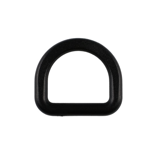 Półkole plastikowe - 20/18 mm czarne 1 szt.