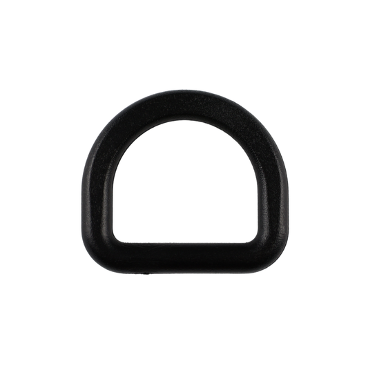 Półkole plastikowe - 20/18 mm czarne 1 szt.
