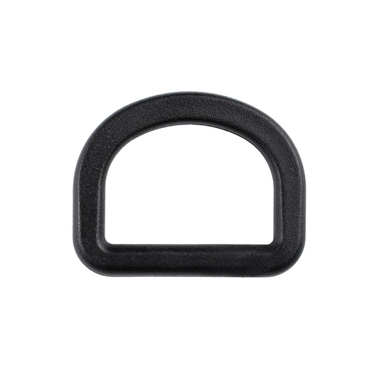 Półkole plastikowe - 25/18 mm czarne 1 szt.