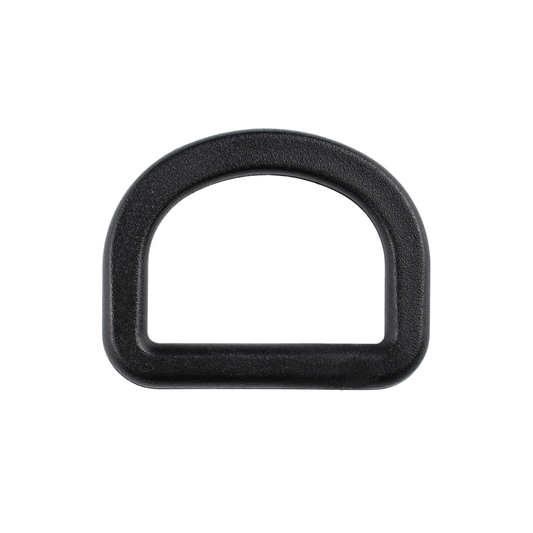 Półkole plastikowe - 25/18 mm czarne 1 szt.