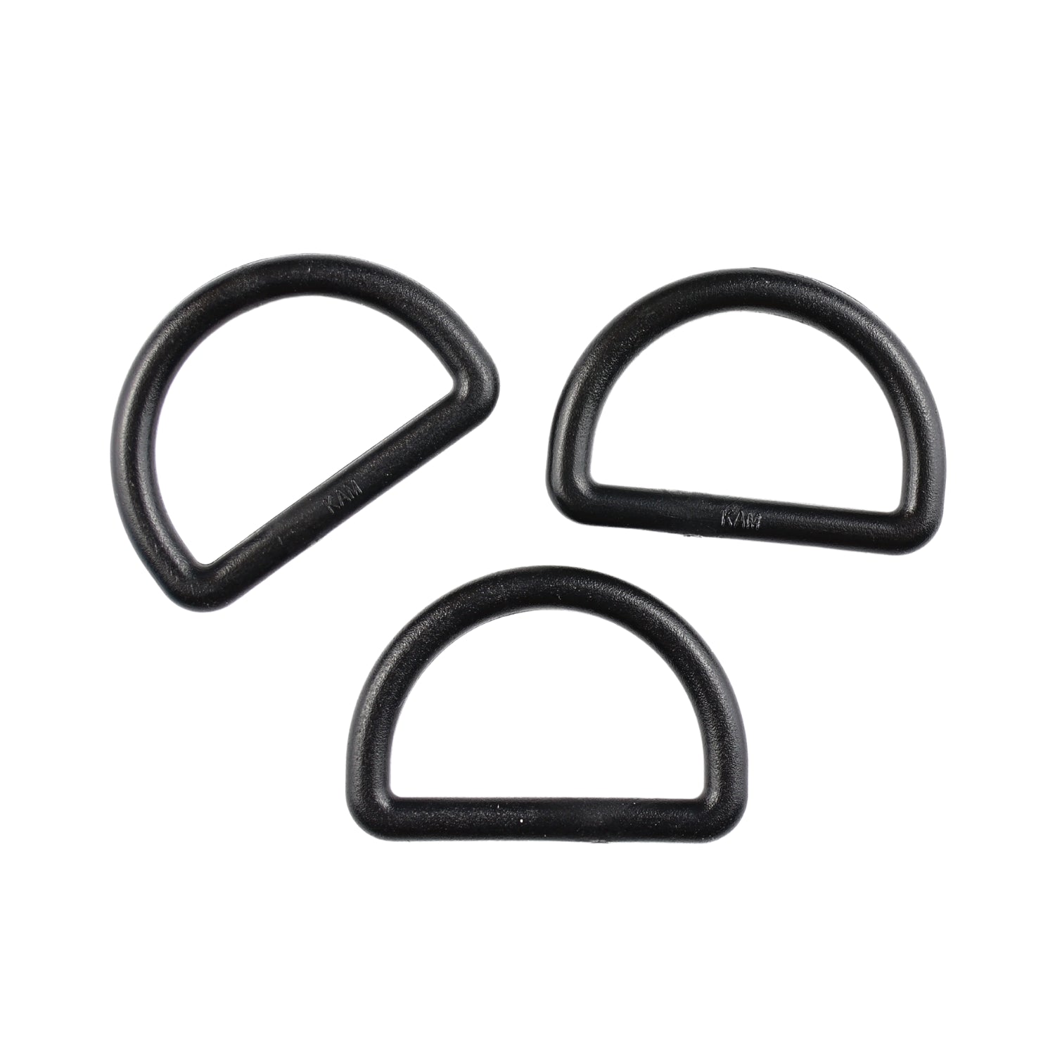 Plastic D-ring - 25/15 mm black 1 pc.