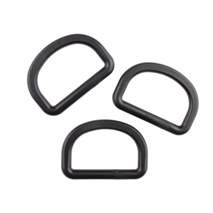 Półkole plastikowe - 32/19 mm czarne 1 szt.