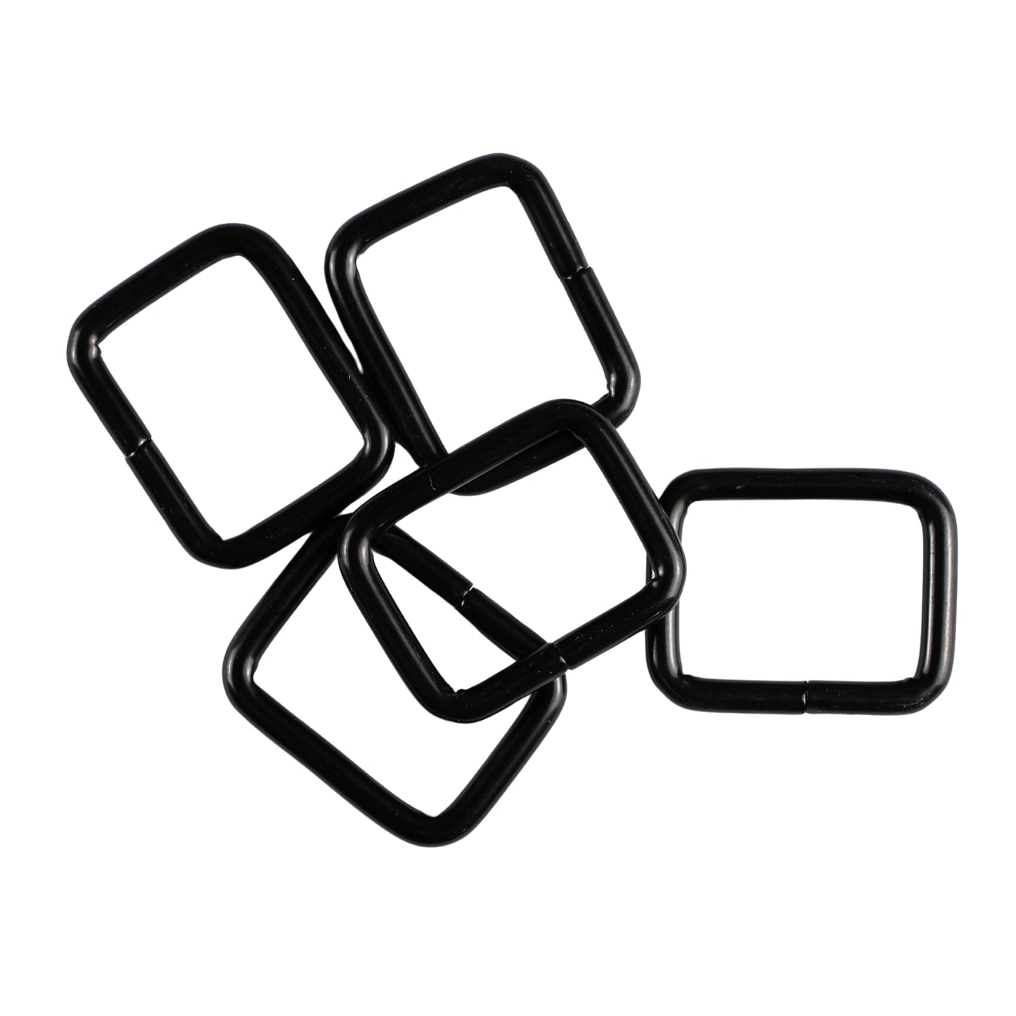Metal frame - 20/15/3 mm matte black 1 pc.