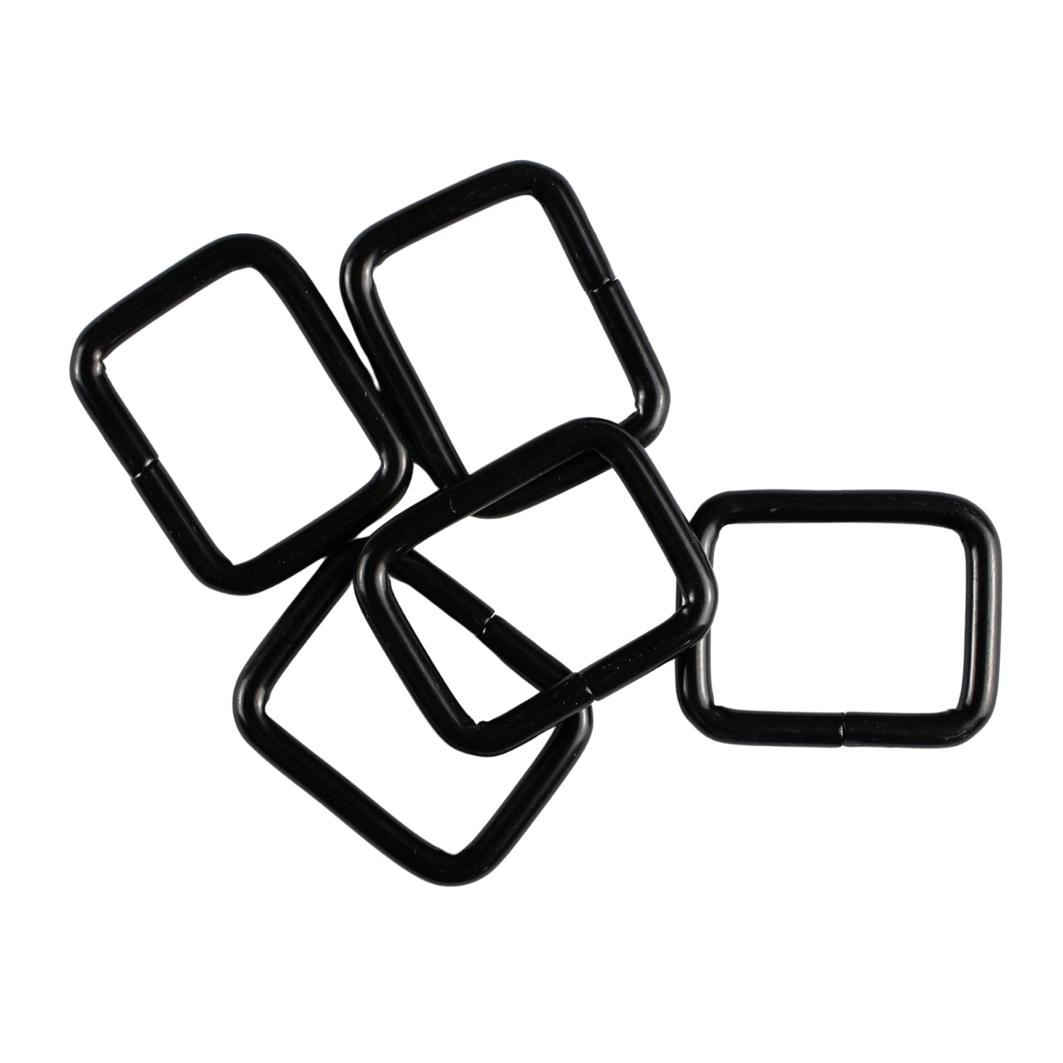 Metal frame - 20/15/3 mm matte black 1 pc.
