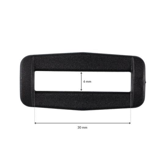 Ramka plastikowa - 30/6 mm (a) czarna 1 szt.
