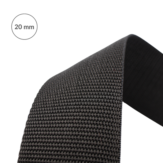 Taśma nośna - polipropylenowa 20 mm/1 m czarna