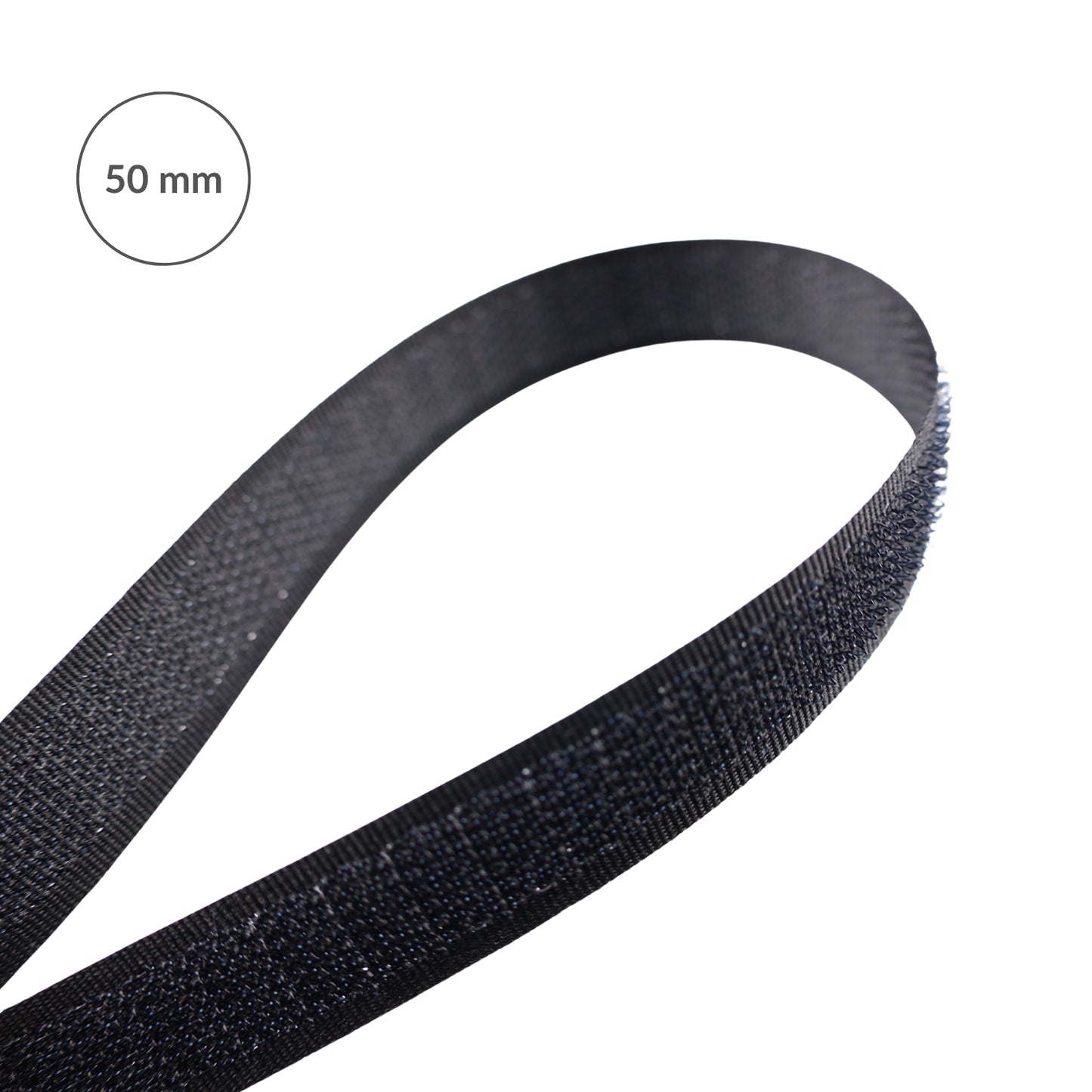 Hook and loop tape - hook 50 mm/1 m black
