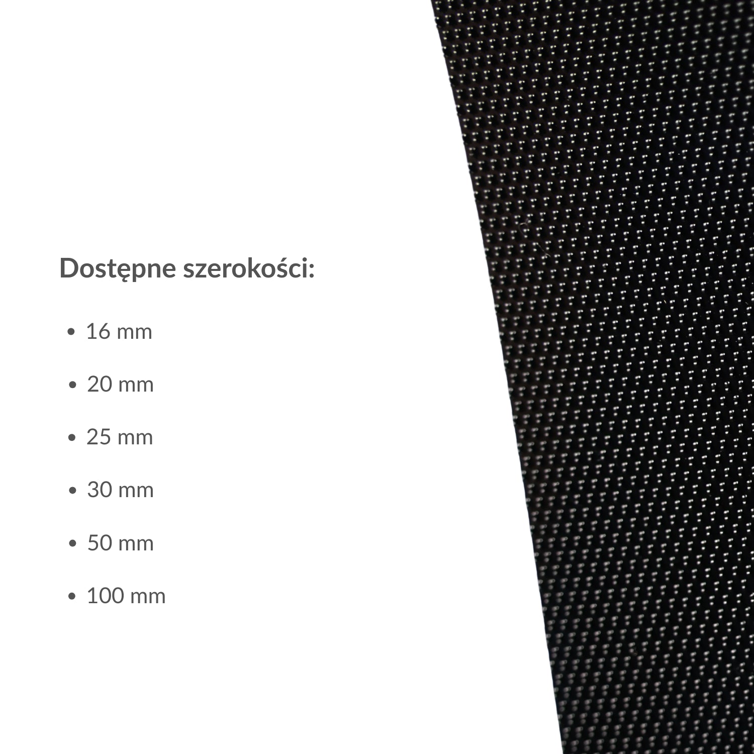 Low-profile hook-and-loop tape 25 mm/1 m nylon black