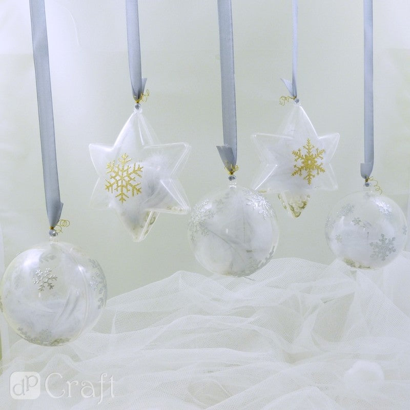 Bombki akrylowe DpCraft - 10 cm, 5 szt.