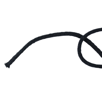 Sznurek - Bawełniany 8 mm/1 m czarny