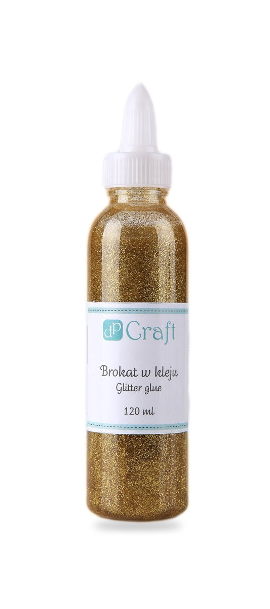 Brokat w kleju DpCraft - 120 ml złoty