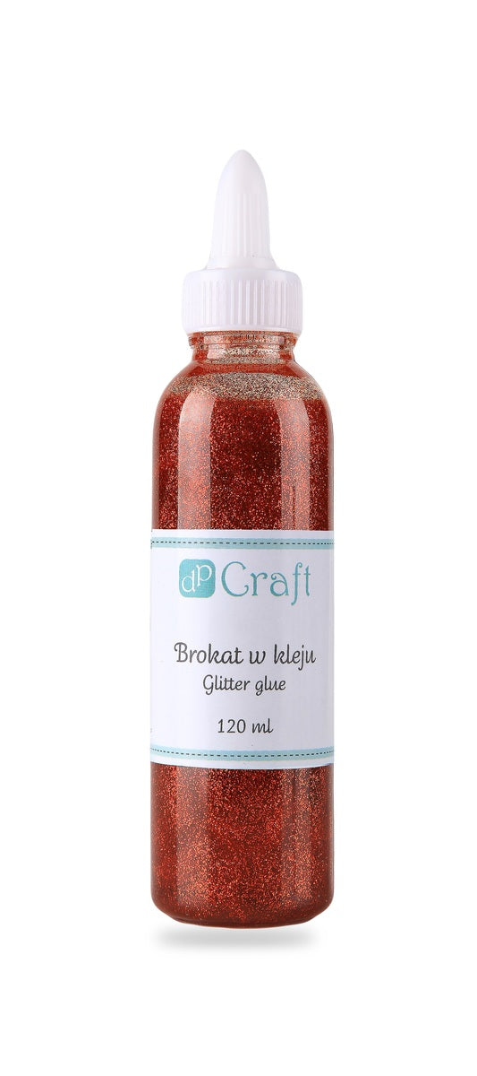 Brokat w kleju DpCraft - 120 ml czerwony