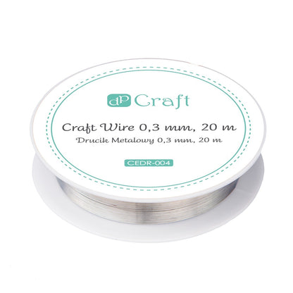 Drucik metalowy DpCraft - 0,3 mm/20 m srebrny